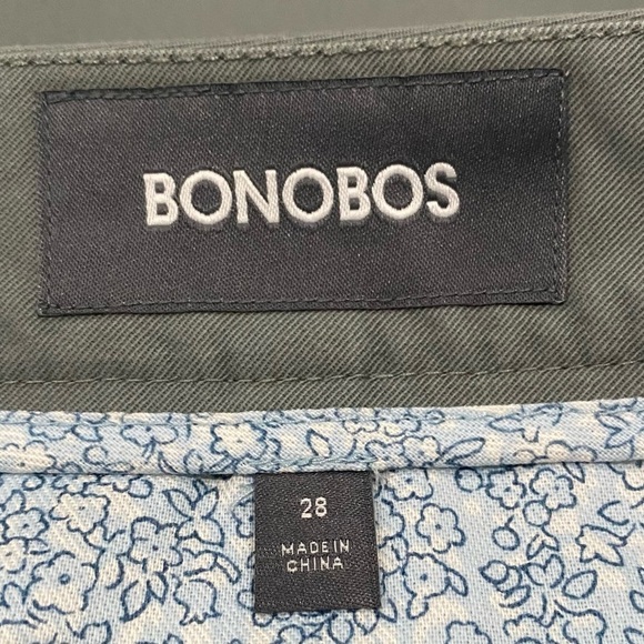 BONOBOS Stretch Washed Chino Shorts Gray 9” Inseam Casual Coastal Size 28 - Picture 6 of 10